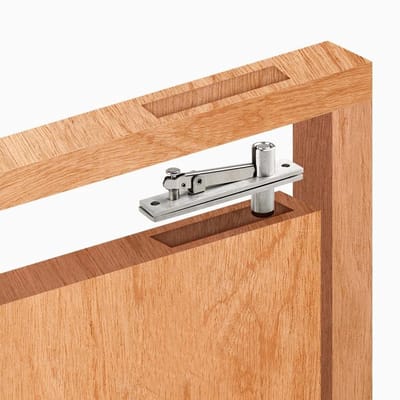 Allecto - Draaibaar scharnier - Verborgen deur - 180° rotatie - Zware scharnier - Eenvoudig te installeren - Geschikt voor houten deuren - Model L0280