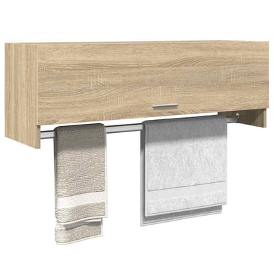 vidaXL - Kledingkast - 100x32,5x35 - cm - bewerkt - hout - sonoma - eikenkleurig