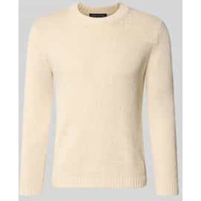 regular fit gebreide pullover van katoenmix