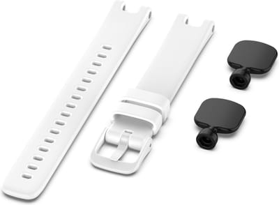 Siliconen bandje - geschikt voor Garmin Lily - wit