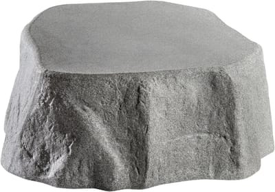 Regenmeter Standaard - Decoratieve Opslag - Tuin Decoratie - Natuurlijke Steenlook - 77 cm - Granietgrijs
