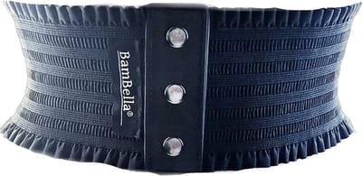 BamBella ® - Riem Maat Onesize - Zwart Mode Body Gothic Goth taille riem zwart met korset belt