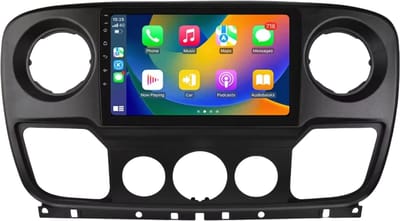 Autoradio met bluetooth - Carplay - Voor Nissan NV400/ Opel Movano/ Renault Master III (2010-2021) - Geschikt voor Apple en Android - Stereo - Navigatie - Navigatiesysteem auto - 2GB 64GB