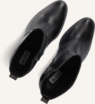 BLASZ 165 Enkellaarsjes - Enkelboots met rits - Dames - Zwart - Maat 39