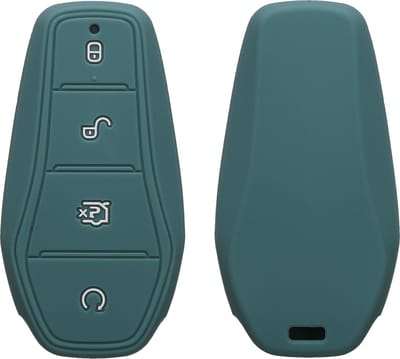 kwmobile autosleutel hoesje geschikt voor BYD Atto 3 / Sealion / Han / Tang / Dolphin / Seal hoes - TPU autosleutel behuizing - Beschermende auto sleutel case - Sleuteletui in Arctische nacht