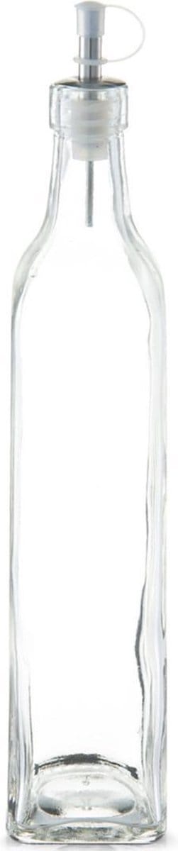 1x Glazen azijn/olie flessen met schenktuit 500 ml - Zeller - Keuken/kookbenodigdheden - Tafel dekken - Azijnflessen - Olieflessen - Doseerflessen van glas