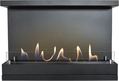 Xaralyn Bio-ethanol haard - Inbouwunit XL Panorama - 3,5 KW verwarming - makkelijk inbouwen - veilig open vuur - keramische bio-ethanol brander