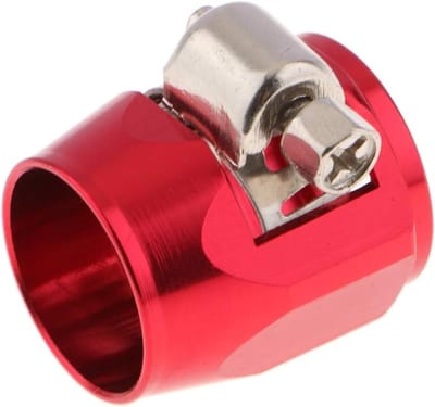 Universele 8AN Slang Eindafwerking Klem voor Brandstofslang - Aluminium Klem voor Oliekoppeling, Hookah Adapter en Vervangingsonderdelen in Rood