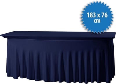 Tafelrok Surf 183 bij 76 cm, kleur donkerblauw