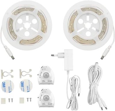 Dimbare LED Bedlicht met Bewegingssensor en Warm Wit Licht