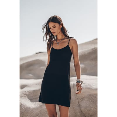 Mikuta The Black Crochet Midi Dress Black Size: XS | Maxi Dresses Outlet | Dames | Zwart