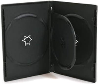 Blank Case for 3 Discs 14 mm - Black - 50 pieces BOX15