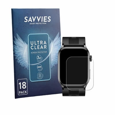 Savvies - Screenprotector voor Knauermann Pro 4 AIR (rechthoekig) - Folie Beschermfolie transparant 18 Stuks