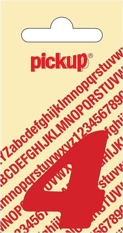 Pickup plakcijfer CooperBlack 40 mm - rood 4