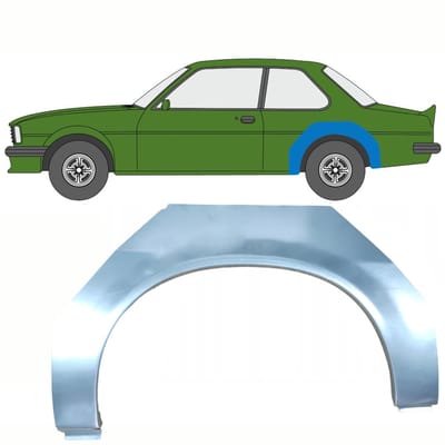Reparatiepaneel achterspatbord voor Opel Ascona B 1975-1981 / Links