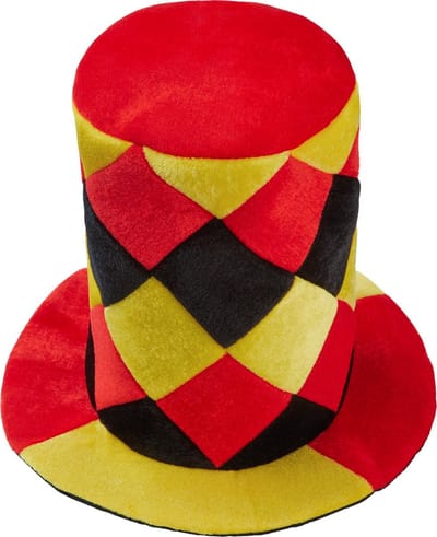 dressforfun - geruite cilindrische hoed Duitsland - verkleedkleding kostuum halloween verkleden feestkleding carnavalskleding carnaval feestkledij partykleding - 302063