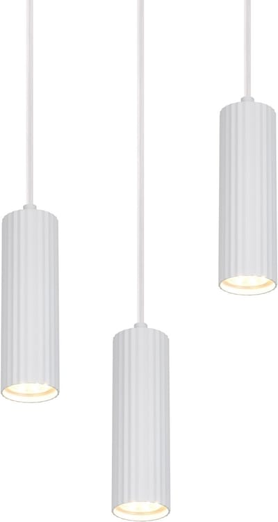 TRIO SOKA - Hanglamp - Wit mat - excl. 3x GU10 5 W - Plafondbevestiging - In hoogte verstelbaar