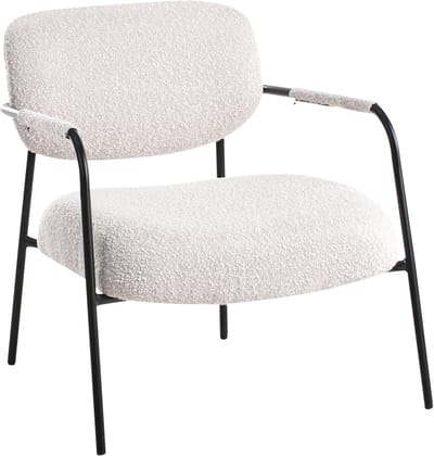 AUSVIKA - Fauteuil - Lichtbeige - Polyester