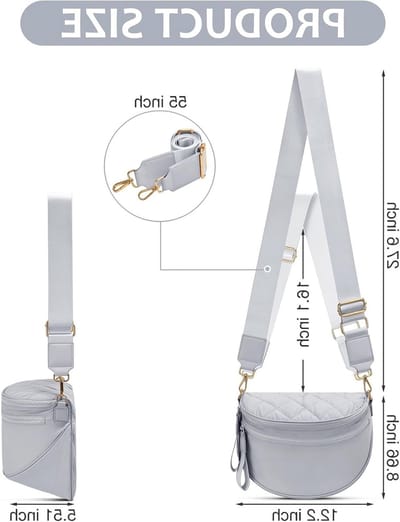 Stijlvolle Dames Schoudertas en Heuptas - Waterdichte Crossbody Handtas met Brede Schouderband, Perfect als Cadeau voor Vrouwen