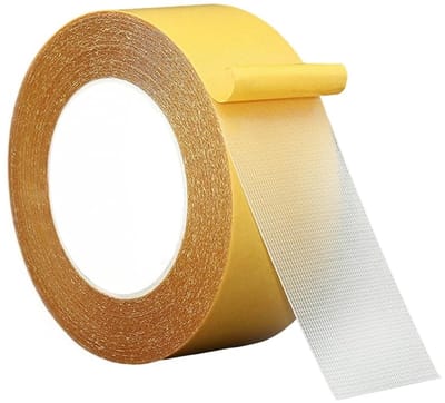 Dubbelzijdige Strijkband, 2 cm x 20 m, Hemming Tape voor Stof, Sterke Lijm voor Vloerkleden, Gordijnen en Kleding