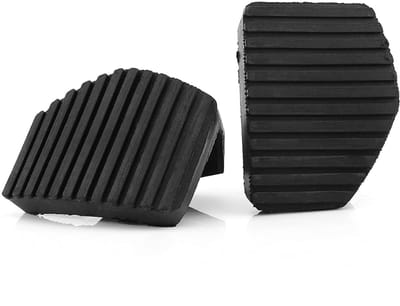Thijox - Rem Koppeling Pedaal Cover Rubber, Koppeling Voor 1007 207 208 2008 301 307, Zwart, 75x49x36mm, Hoogwaardige Bescherming voor Auto Pedaal