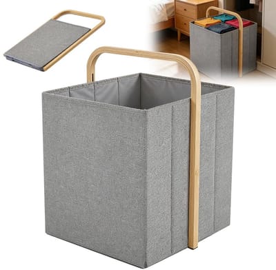 Dailygoods- Wasmand 58 Liter - Opvouwbaar - Vuilafstotend - Waterafstotend - Stabiliteit - Geschikt voor 4-5 Personen