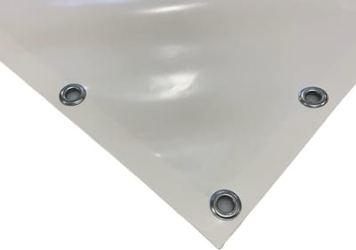 Stevig PVC Zeil 3x6 Meter Wit - 650 g/m² met Verstevigde Rand en Aluminium Oogjes