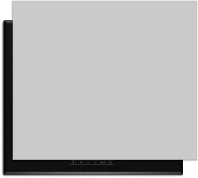 KitchenArt - Warm Grey Elegance – Inductie Beschermer - 65x52 cm - Kookplaat Beschermer - Luxe Afdekplaat Inductieplaat - Anti-slip & Oprolbaar - Beschermmat Inductiekookplaat
