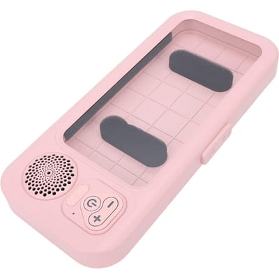 Waterdichte Douche Telefoonhouder met Bluetooth Speaker Touchscreen Bediening RGB Verlichting voor Badkamer roze