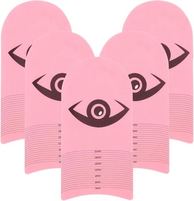 Eyelash Ruler Set van 5 Stukken, Precisie Lengtemeting en Wimperkruller voor Perfecte Wimperstyling