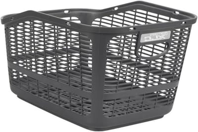 Fietsmand Kunststof - Fietsmandje Mand - Boodschappen Vervoeren - Stuurmontage - 3 kg Laadvermogen - Antraciet