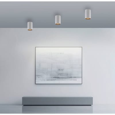 LED badkamer plafondlamp PURE Point, wit, Ø 6 cm, metaal, IP44