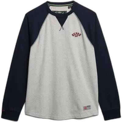 Superdry - Vintage Athletic Baseball Top - Heren - Tops