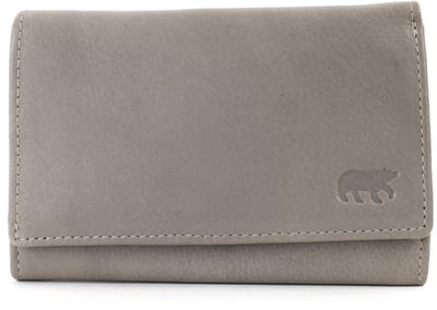 Bear Design Sweety Leren Overslagportemonnee - Dust