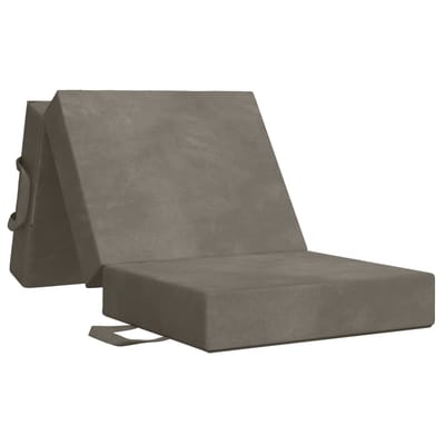vidaXL - Vouwbare - Sofa - Bed - 75 - x - 63 - x - 45 - cm - Lichtgrijs