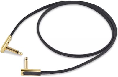 RockBoard Gold Series Flat Patch Cable zwart 80 cm
