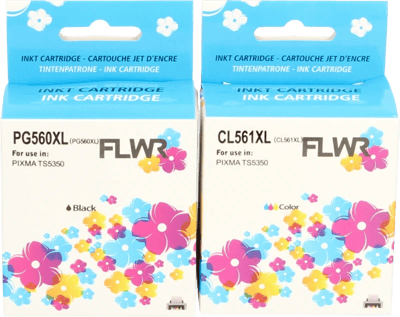 FLWR - Cartridges / Canon PG-560XL / CL-561XL / zwart en kleur / Geschikt voor Canon