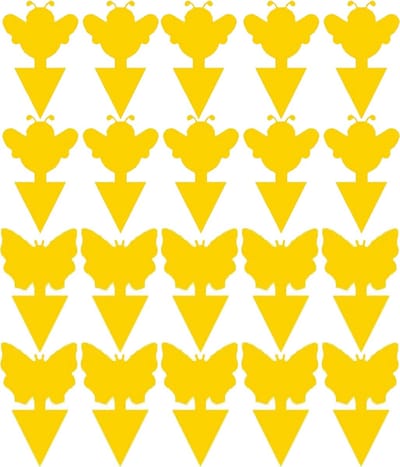 Fruitvliegjes Kleeffiguren – Rouwvliegjes Bestrijden – Vliegenvanger – Vlieg Vanger – Val – Plakstrip – Kleefband – Vliegenvangers Vallen - vliegenstrippen