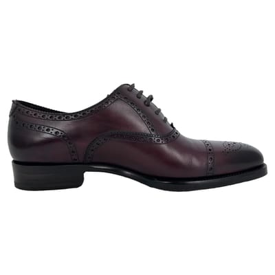Tom Ford Wessex veterschoenen in bordeauxrood leer