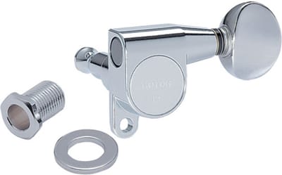 Gotoh SG-360 mechaniek C 6 links 05 Button chrome - Stemmechaniek voor gitaar
