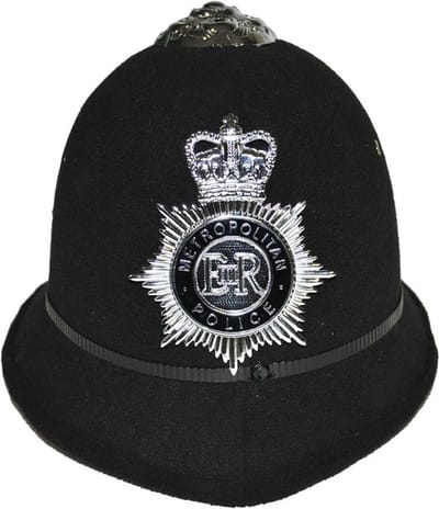 Britse politie helm - volwassenen - vilt - politiehelm - metropolitan - verkleedaccessoires