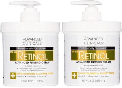 Advanced Clinicals Retinol Firming Cream – Verstevigt & Verzacht – 908 g