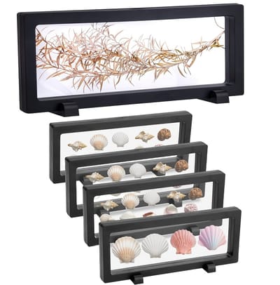 VANDAAG VERZONDEN - Sieradendoos - 5 STUKS - Displaybox - 3D zwevende vitrine - Zwarte opbergdoos - Elastische folie - Stofdicht - Sieraden opbergen - Kettingen en ringen - Presentatiebox - Cadeau