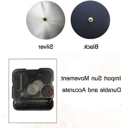 Grote 3D Wandklok met Romeinse Cijfers voor Thuis en Kantoor - Verwijderbare Decoratie voor de Woonkamer - Zwart (Batterij Niet Inbegrepen)