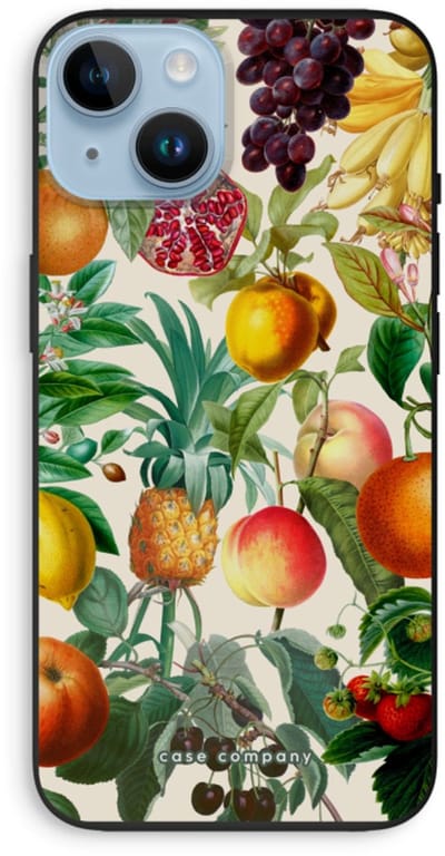 Case Company® - Hoesje geschikt voor iPhone 14 hoesje - Classic Flora - Biologisch Afbreekbaar Telefoonhoesje - Bescherming alle Kanten en Schermrand