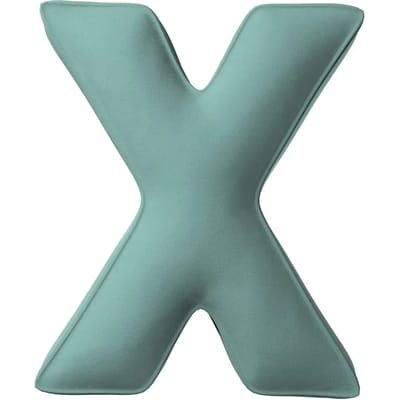 Kussen letter x Yellow Tipi Posh Velvet
