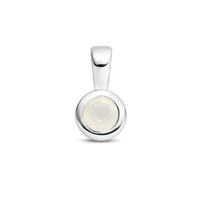 Hanger Met Geboortesteen Zilver Gerhodineerd