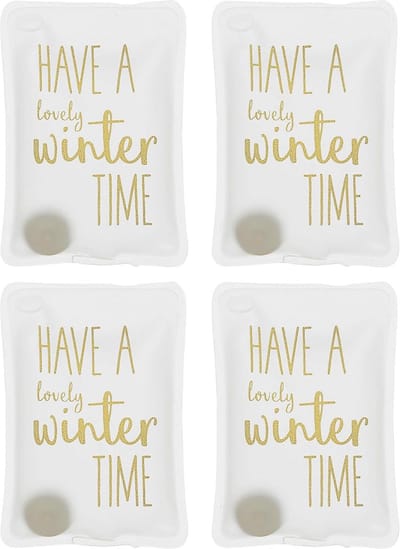 JHUBERS- Handwarmers Oplaadbaar - Herbruikbare Handwarmers - Set van 4 - Huidvriendelijke Kunststof Hoes - Tot 55 °C Warmte - Perfect voor Koude Dagen - Zakwarmers