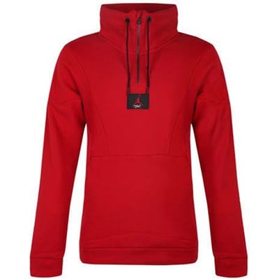 Sweat-shirt Sport Décontracté Demi-Zip Air Jordan Homme Hauts Rouge AV2293-687 XL red