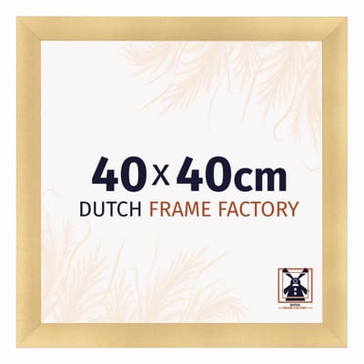 Fotolijst 40x40 cm - MDF - Goud Mat - Praag